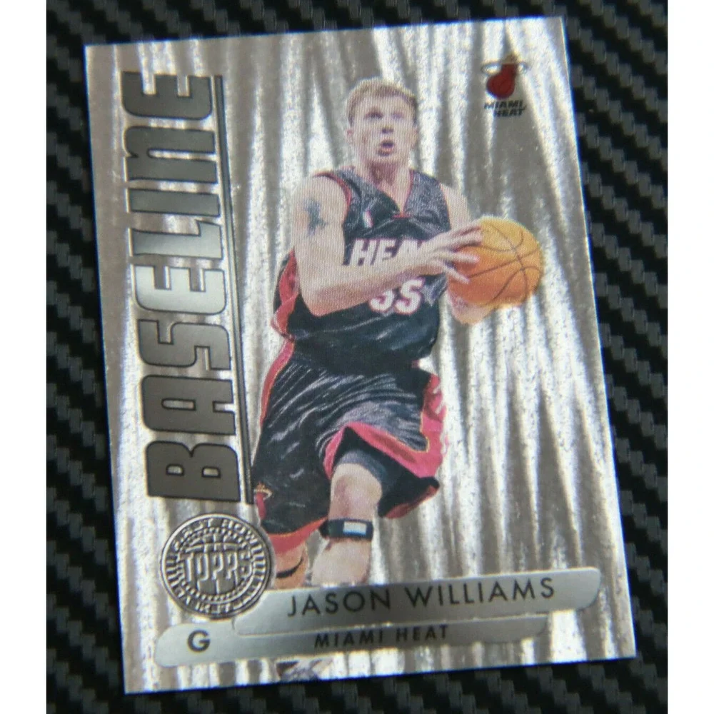 2005-06 TOPPS FIRST ROW JASON WILLIAMS BASELINE RARE INSERT #D 72/99 MIAMI‎ HEAT